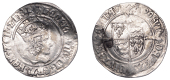 Henry VIII (1509-1547), First coinage, Groat, mm. castle (with pellet to left on obv.), reads agl z fr, double...