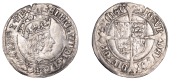 Henry VIII (1509-1547), First coinage, Groat, mm. castle, reads aglie z fr, double saltire stops after dev’ and...