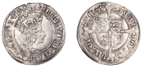 Henry VIII (1509-1547), First coinage, Groat, mm. castle, reads aglie z fr, double saltire stops after dev’ and...