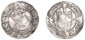 Henry VIII (1509-1547), First coinage, Groat, mm. castle, reads agl z fr, double saltire stops after dev’ and...