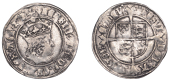 Henry VII (1485-1509), Profile issue, Groat, regular type, mm. pheon, triple band to crown, reads agl z f, double...