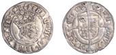 Henry VII (1485-1509), Profile issue, Groat, regular type, mm. pheon, triple band to crown, reads agl z f, double...