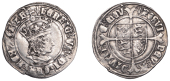 Henry VII (1485-1509), Profile issue, Groat, regular type, mm. pheon, triple band to crown, reads agl z f, double...
