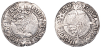 Henry VII (1485-1509), Profile issue, Groat, regular type, mm. pheon, triple band to crown, reads agl z fr, double...