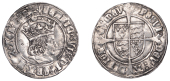 Henry VII (1485-1509), Profile issue, Groat, regular type, mm. pheon, triple band to crown, reads agl z fr, double...
