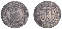 Henry VII (1485-1509), Profile issue, Groat, regular type, mm. pheon, triple band to crown, reads agl z fr, double...