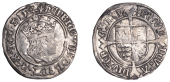 Henry VIII (1509-1547), First coinage, Groat, mm. pheon, reads agl z fr, double saltire stops after posvi, dev’...