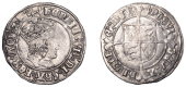 Henry VII (1485-1509), Profile issue, Groat, regular type, mm. pheon, triple band to crown, reads agl z f, double...