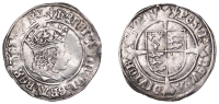 Henry VIII (1509-1547), First coinage, Groat, mm. pheon, reads agl z fr, double saltire stops on rev. 3.02g/3h (LH...