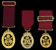 Miniature Medals: The Most Honourable Order of the Bath (Civil) silver-gilt (3), two with straight bar suspension...