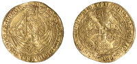 Henry VI (First reign, 1422-1461), Annulet issue, Noble, London, struck c. 1422-30, mm. lis on rev. only, Henry...