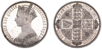 Victoria (1837-1901), ‘Gothic’ Crown, 1847, edge undecimo. 28.25g/12h (ESC 2571; S 3883). Fields rather cleaned,...