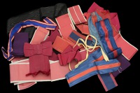 Riband: A miscellaneous selection of ribands of various British Orders of Knighthood, including a lady’s bow...