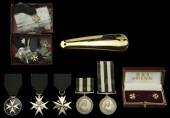 The Order of St. John of Jerusalem, Serving Brother’s breast badge (3), 1st type (1892-1939), circular badge with...