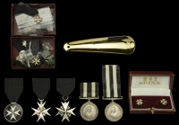 The Order of St. John of Jerusalem, Serving Brother’s breast badge (3), 1st type (1892-1939), circular badge with...