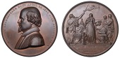 ENGLAND, City of London School, Beaufoy Shakespearian Prize (Founded 1851), a copper award medal by B. Wyon, bust of...