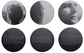 PORTUGAL, Verso/Anverso/Reverso [Front and Back], 2001, an acrylic and vinyl set of three medals by J.M. da S....