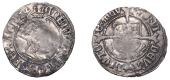 Henry VII (1485-1509), Profile issue, Halfgroat, York, Abp Bainbridge, mm. martlet, keys below shield, reads henric,...