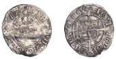 Henry VII (1485-1509), Profile issue, Halfgroat, York, Abp Bainbridge, mm. martlet, keys below shield, reads henric,...