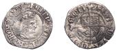 Henry VII (1485-1509), Profile issue, Halfgroat, York, Abp Bainbridge, mm. martlet, keys below shield, reads henric,...
