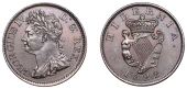 George IV (1820-1830), Halfpenny, 1822 (S 6624). Prettily toned with a red patina, about extremely fine	 £100-£120