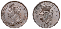 George IV (1820-1830), Halfpenny, 1822 (S 6624). A really good very fine	 £70-£90