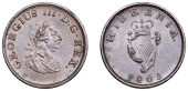 George III (1760-1820), Soho coinage, Halfpenny, 1805 (S 6621). Toned, good very fine	 £50-£70