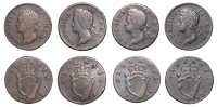 Group Lots, George II, Halfpence (4), 1737, 1741, 1742 (2) (S 6605-6) [4]. Fair to good fine	 £70-£90