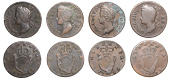 Group Lots, George II, Halfpence (4), 1743, 1747, 1749 (2) (S 6606) [4]. Fair to good fine	 £70-£90