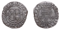 Elizabeth I (1558-1603), Third issue (1601-2), Third issue, Penny, 1602, mm. martlet, reads hiber re, 1.76g/12h (S...