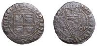 Elizabeth I (1558-1603), Third issue (1601-2), Third issue, Penny, 1601, mm. star, reads hiber re, 1.17g/8h (S 6510;...