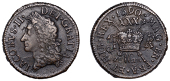 James II (1685-1691), Gunmoney coinage, Halfcrown, 1690 May., reads fr.a in rev. legend, 11.19g/12h (Withers 36/42;...