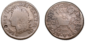 James II (1685-1691), Gunmoney coinage, Halfcrown, 1690, large 0 in date, 11.18g/1h (Withers 1/2; S 6580D). Fine	...