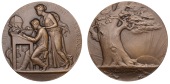 FRANCE, Société d’Enseignement Moderne [Modern Education Society], c. 1905, a bronze award medal by A.-A....
