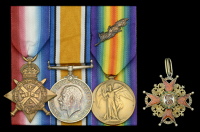 Four: Captain H. E. Bell, Army Pay Department

1914 Star (Lieut: H. E. Bell. A.P.D.); British War and Victory...