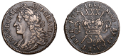 James II (1685-1691), Gunmoney coinage, Halfcrown, 1689 Sepr:, 12.67g/12h (Withers 30/30; S 6579D). Good fine	...