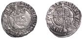 Henry VII (1485-1509), Profile issue, Halfgroat, York, Abp Bainbridge, mm. martlet, keys below shield, reads henric,...