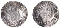 Henry VII (1485-1509), Profile issue, Groat, regular type, mm. cross-crosslet (with pellet in top left quarter on...