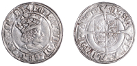 Henry VII (1485-1509), Profile issue, Groat, regular type, mm. cross-crosslet, triple band to crown, reads agl z f,...