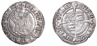 Henry VIII (1509-1547), First coinage, Groat, mm. castle (with single pellet to left on obv.), reads agl z fr,...