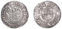 Henry VII (1485-1509), Profile issue, Groat, regular type, mm. pheon, triple band to crown, reads agl z fr, double...