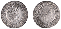 Henry VII (1485-1509), Profile issue, Groat, regular type, mm. cross-crosslet (additionally two pellets to left on...