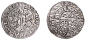 Edward IV (First reign, 1461-1470), Groat, London, class Vd, mm. rose, quatrefoils by neck, fleurs on cusps and on...