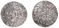 Edward IV (First reign, 1461-1470), Groat, London, class Vd, mm. rose, quatrefoils by neck, fleurs on cusps and on...