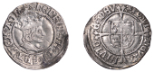Henry VII (1485-1509), Profile issue, Halfgroat, Canterbury, mm. rose, reads henric, agl and adivtoe, single saltire...