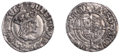 Henry VII (1485-1509), Profile issue, Halfgroat, Canterbury, mm. rose, reads henric, agl and adivtoe, single saltire...