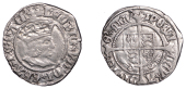 Henry VII (1485-1509), Profile issue, Halfgroat, York, Abp Bainbridge, mm. martlet, keys below shield, reads henric,...