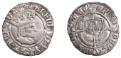Henry VII (1485-1509), Profile issue, Halfgroat, Canterbury, mm. rose, reads henric, agl and adivtoe, single saltire...