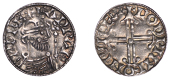 Edward the Confessor (1042-1066), Penny, Hammer Cross type [BMC XI; BEH G], struck at Winchester by Godwin, draped...