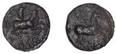 British Iron Age, CATUVELLAUNI and TRINOVANTES, Cunobelin (c. AD 8-41), bronze Unit, Cunobelinus Bull Sacrifice...